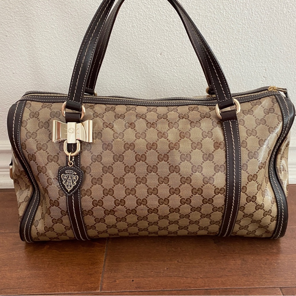 Gucci Monogram Hobo Dark Brown